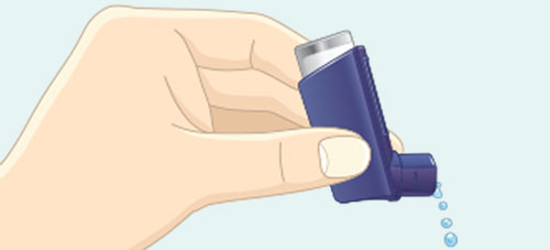 LUPIN inhaler with medicine build-up