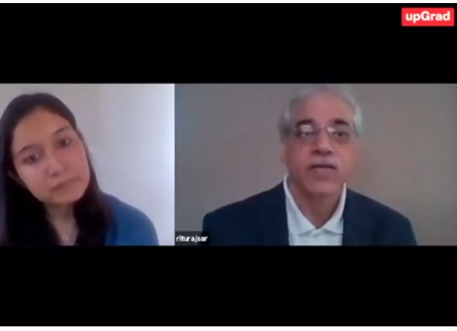 Mr. Rituraj Sar, Vice President and Head – Learning & Development, is in conversation with Tanushree Jaiswal from UpGrad discussing career opportunities in the Pharma industry, and how the Pharma industry is evolving post COVID