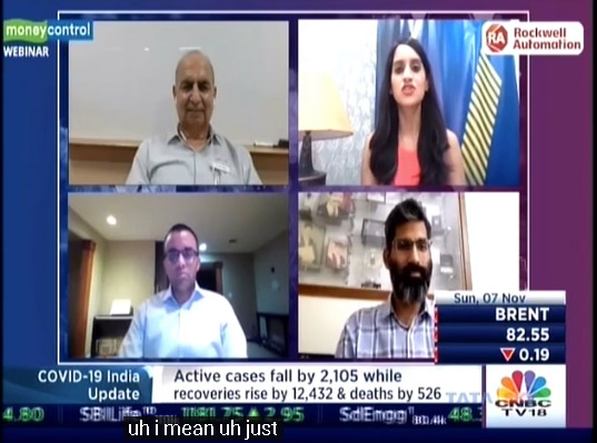 Mr Narendra K Saini, Head Digital & Data, Lupin, on CNBC TV18 Manufacturing Powering Economic Recovery 07 Nov 2021