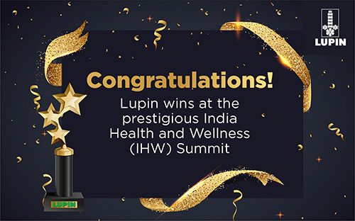 Lupin wins Silver at the prestigious India Health and Wellness Summit & Awards for Non-Communicable Disease (NCD) prevention campaign ‘Shakti’ for promoting awareness about heart diseases in women.
