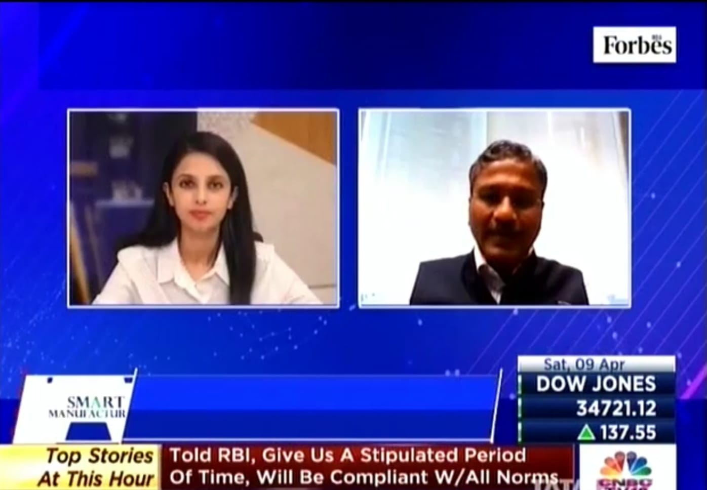 Mr. Ramesh Swaminathan on CNBC TV18 on ‘Smart Manufacturing : Driving the India Growth Story’ April 09, 2022