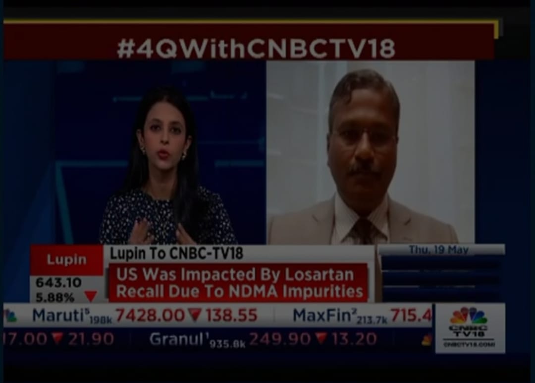 Mr. Ramesh Swaminathan, ED, Global CFO and Head Corporate Affairs, on CNBC TV18, Lupin FY2022 Earnings