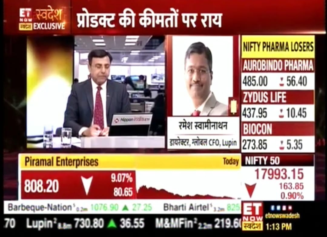 Mr. Ramesh Swaminathan, ED, Global CFO and Head Corporate Affairs, on ET Now Swadesh on the Q2 FY2023 Results