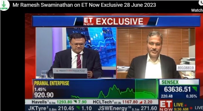 Mr. Ramesh Swaminathan on ET Now on the Spiriva approval
