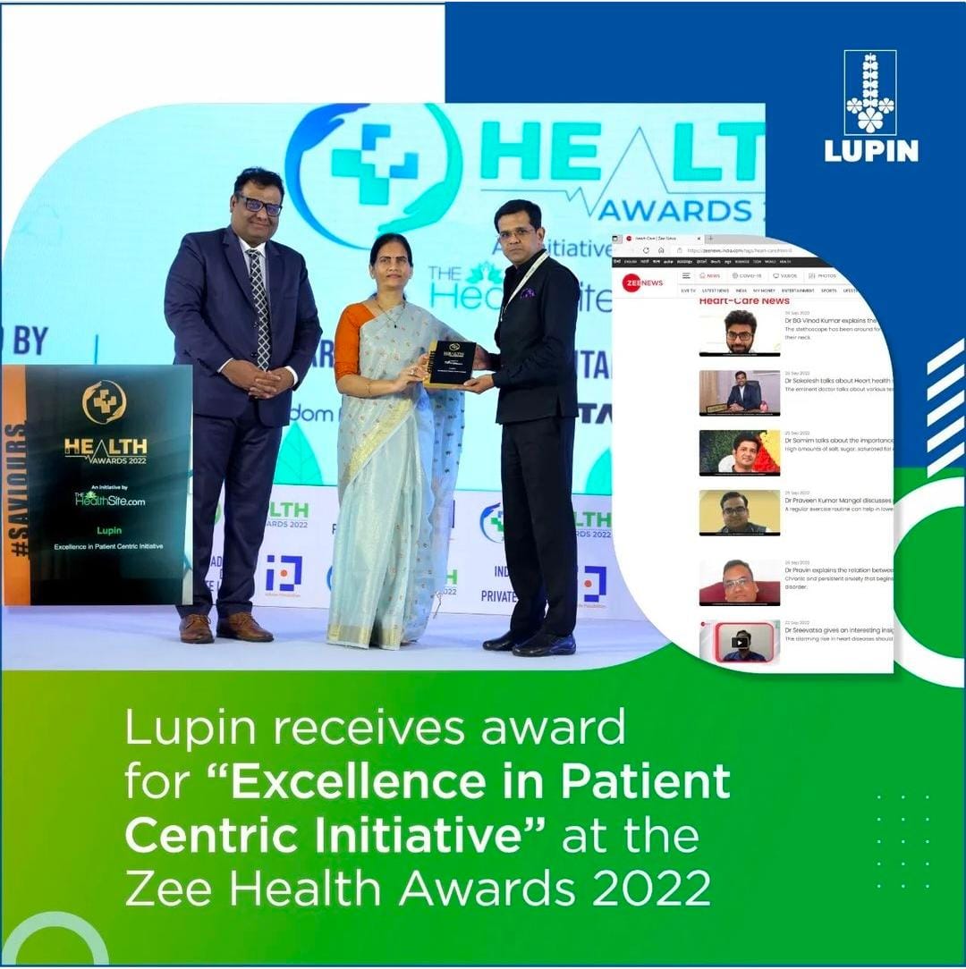 Excellence in Patient Centric Initiative at Zee Health Awards 2022
