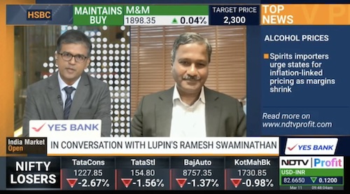 Ramesh Swaminathan, ED and Global CFO, in an interview with NDTV Profit