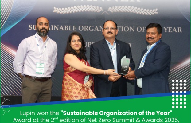 Lupin won the “Sustainable Organization of the Year” Award at the 2nd edition of Net Zero Summit & Awards 2025, organized by UBS Forums