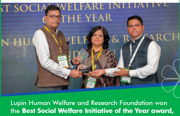 Lupin Human Welfare and Research Foundation won the Best Social Welfare Initiative of the Year award, at the 13th Edition of CSR Summit & Awards 2025, organized by UBS Forums Pvt. Ltd.